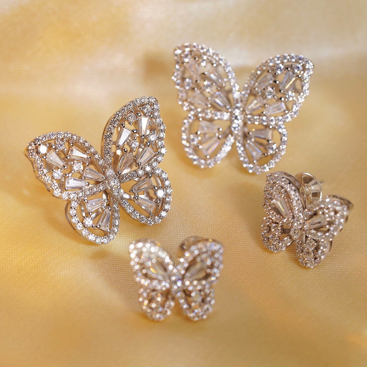 BEEUYOO 925 Sterling Silver zircon earrings