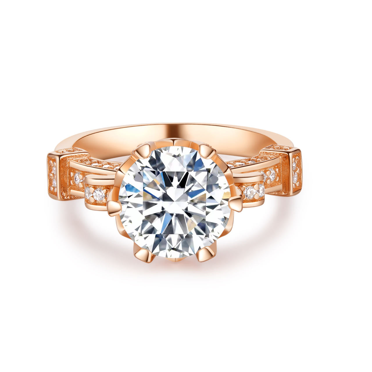 BEEUYOO 925 Sterling Silver Moissanite rings