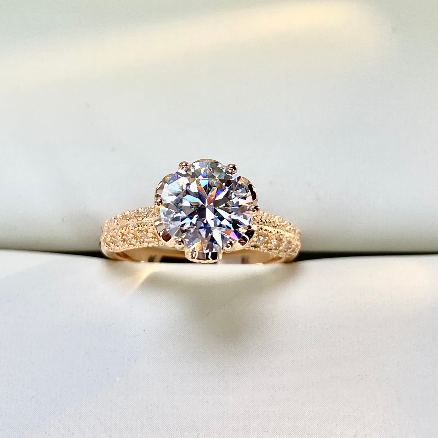 BEEUYOO 925 Sterling Silver Moissanite rings