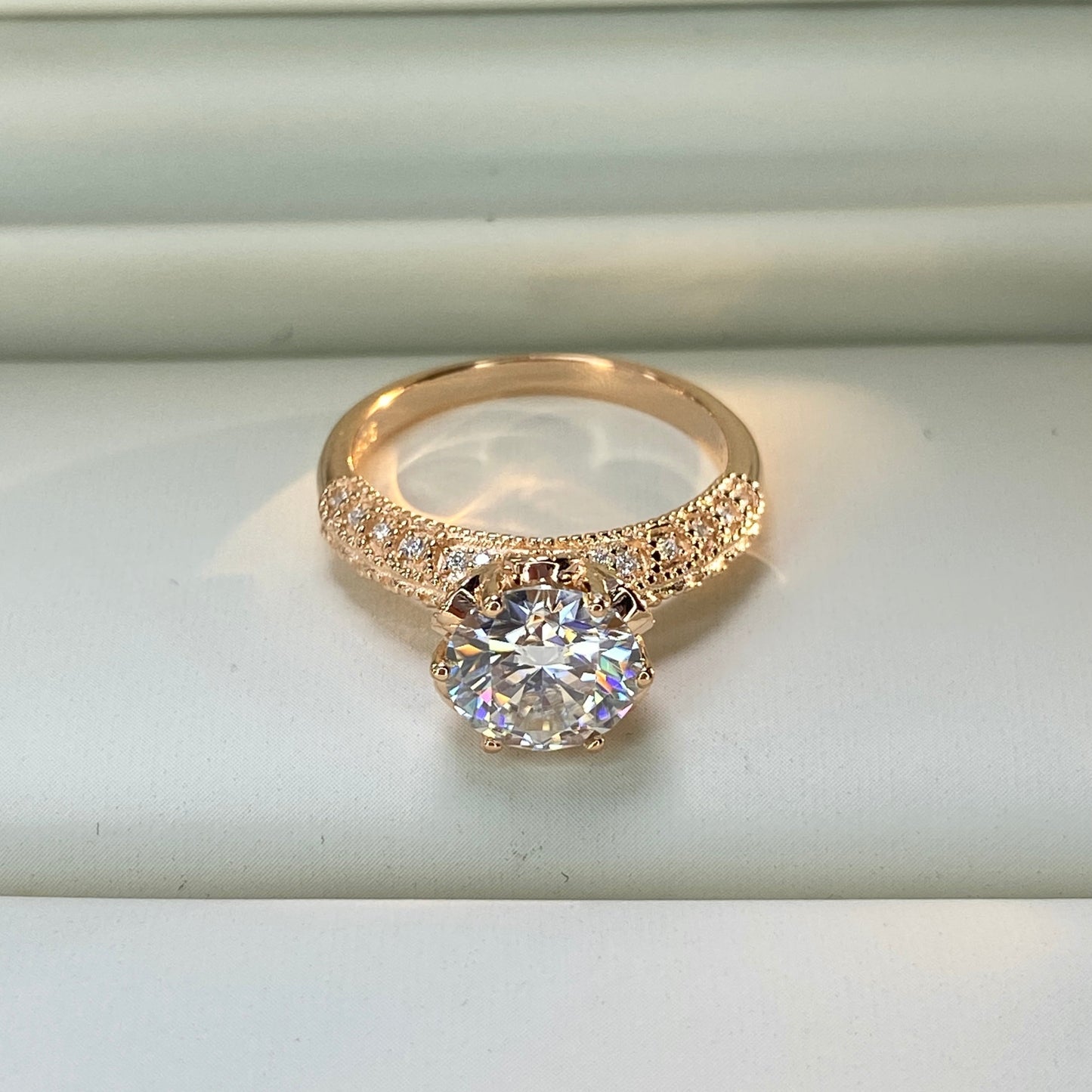 BEEUYOO 925 Sterling Silver Moissanite rings