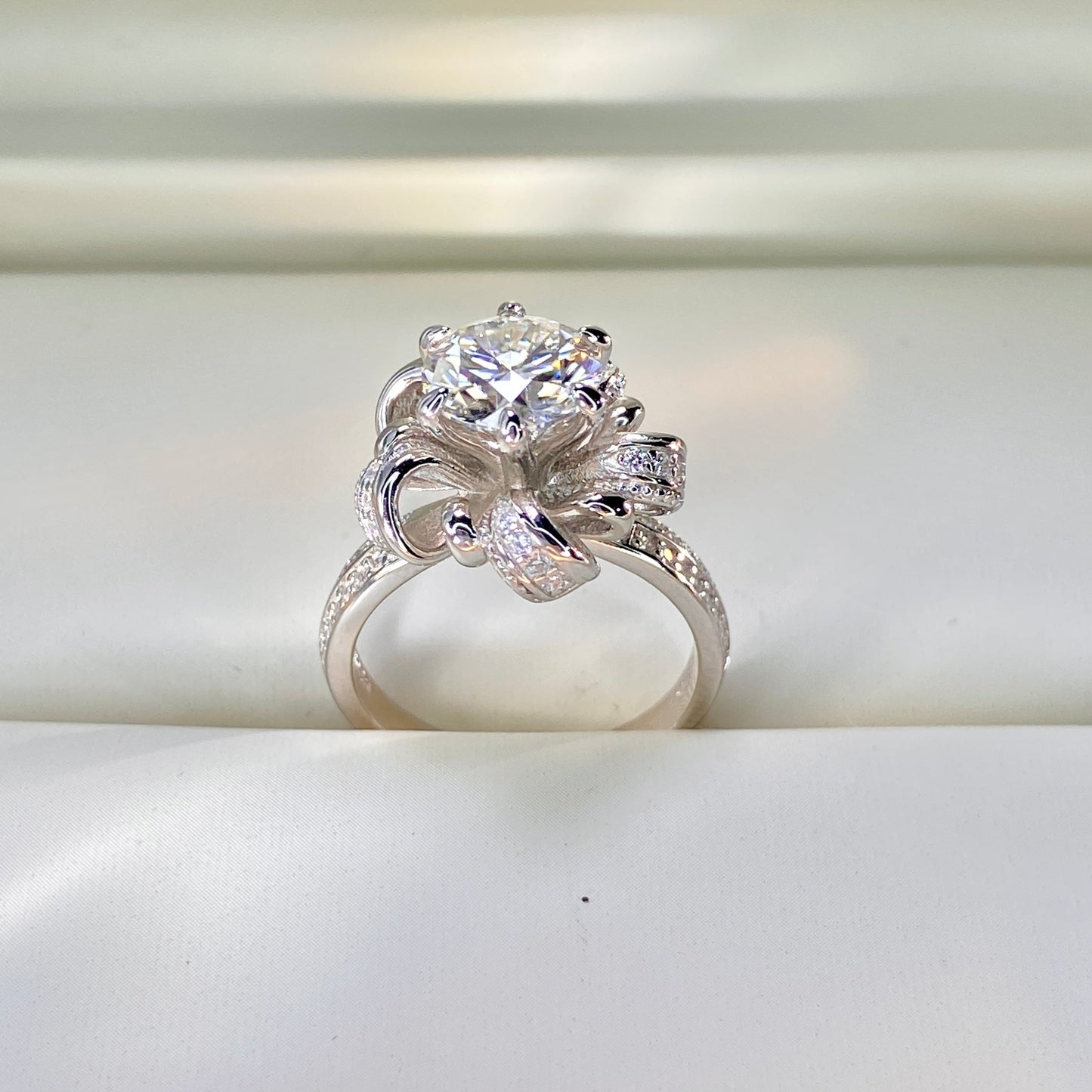 BEEUYOO 925 Sterling Silver Moissanite rings