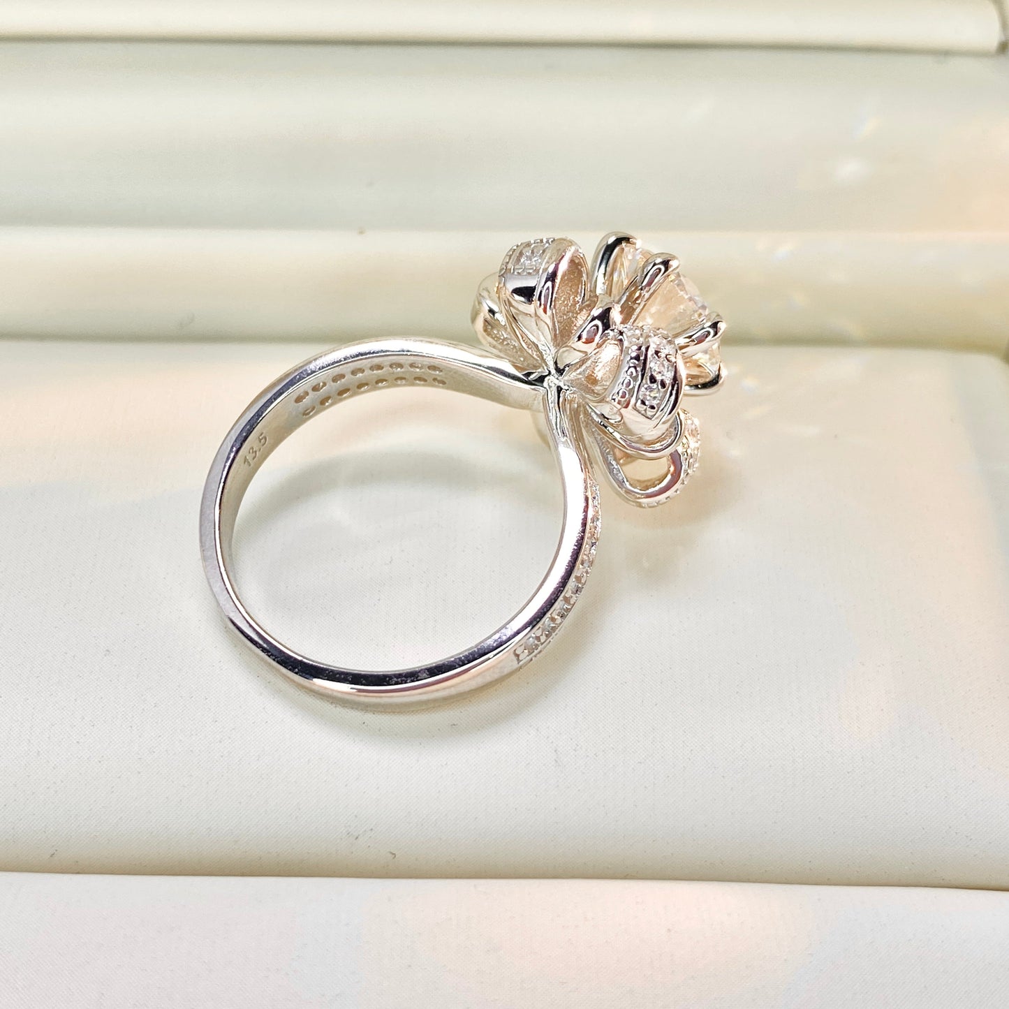 BEEUYOO 925 Sterling Silver Moissanite rings