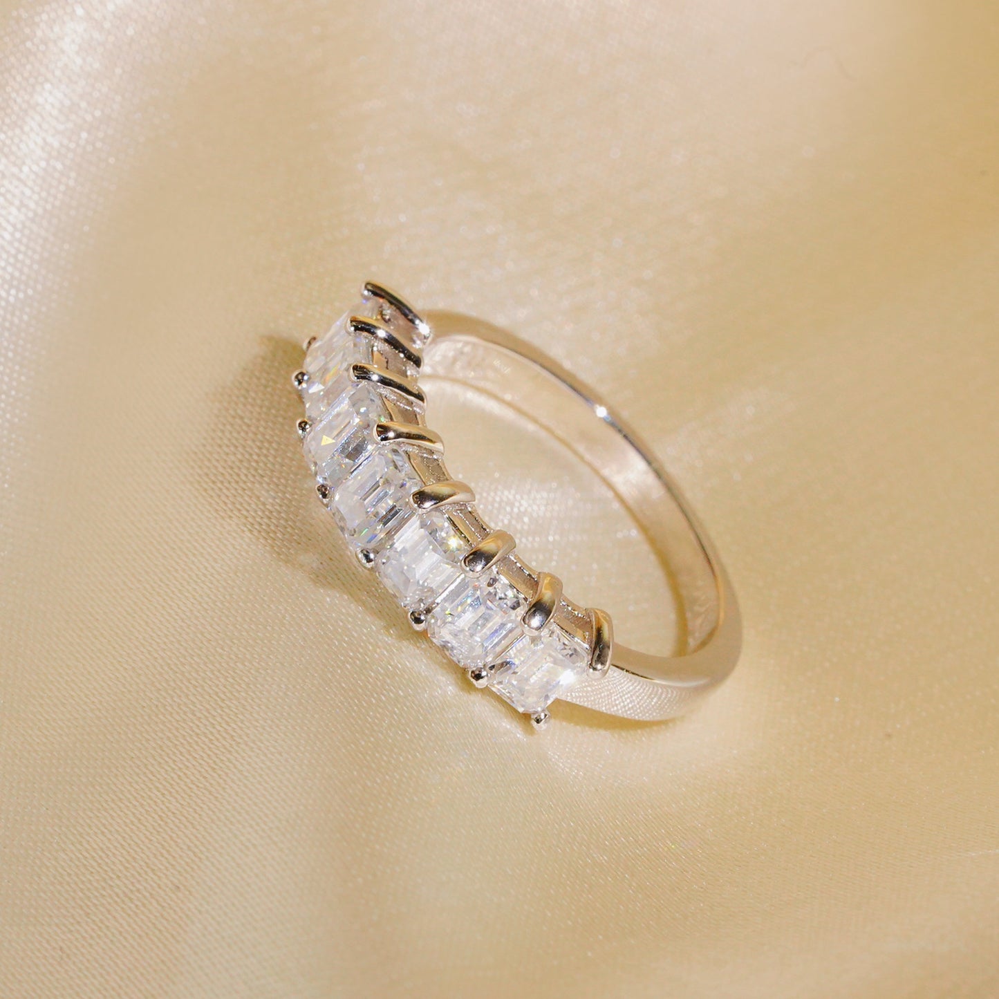 BEEUYOO 925 Sterling Silver Moissanite rings