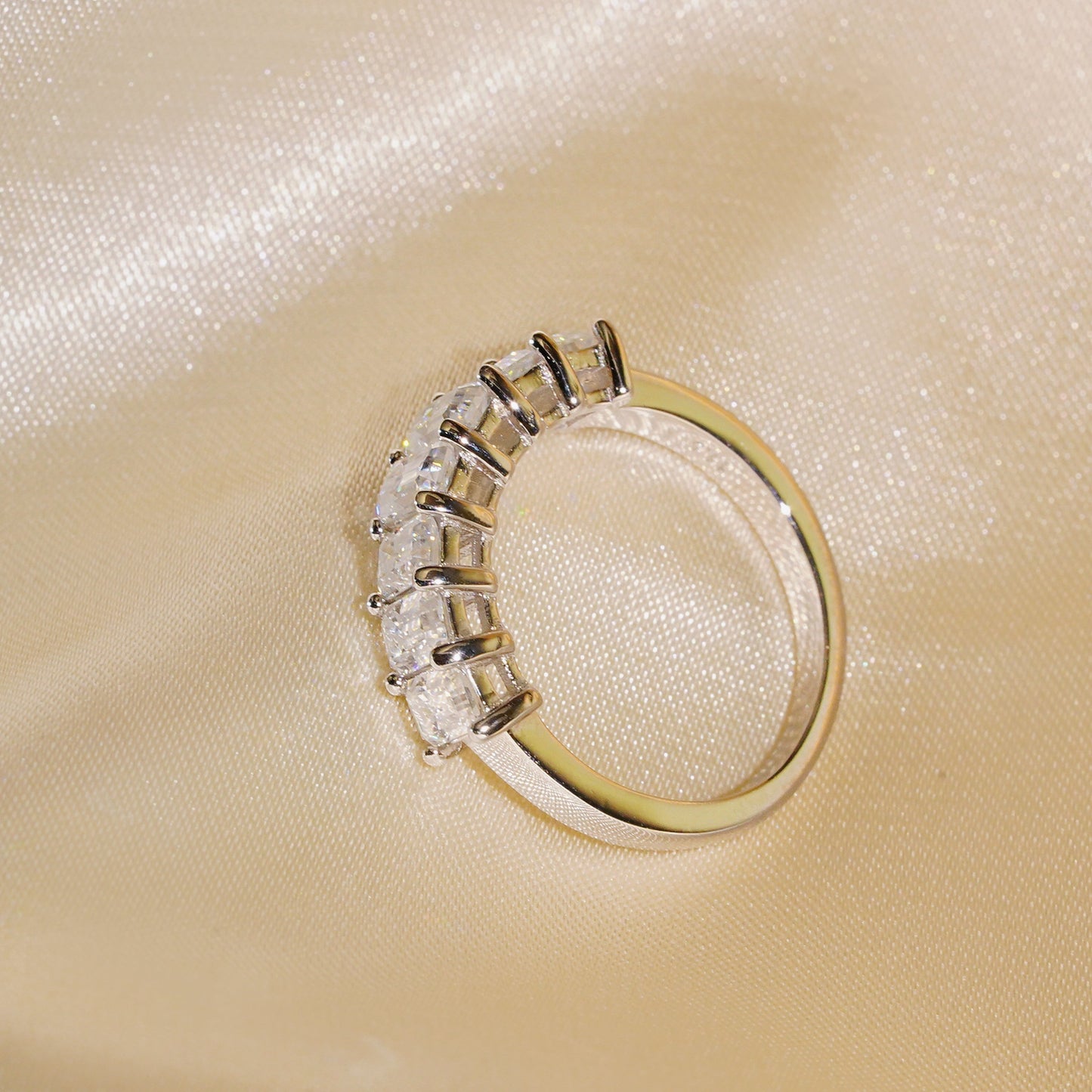 BEEUYOO 925 Sterling Silver Moissanite rings