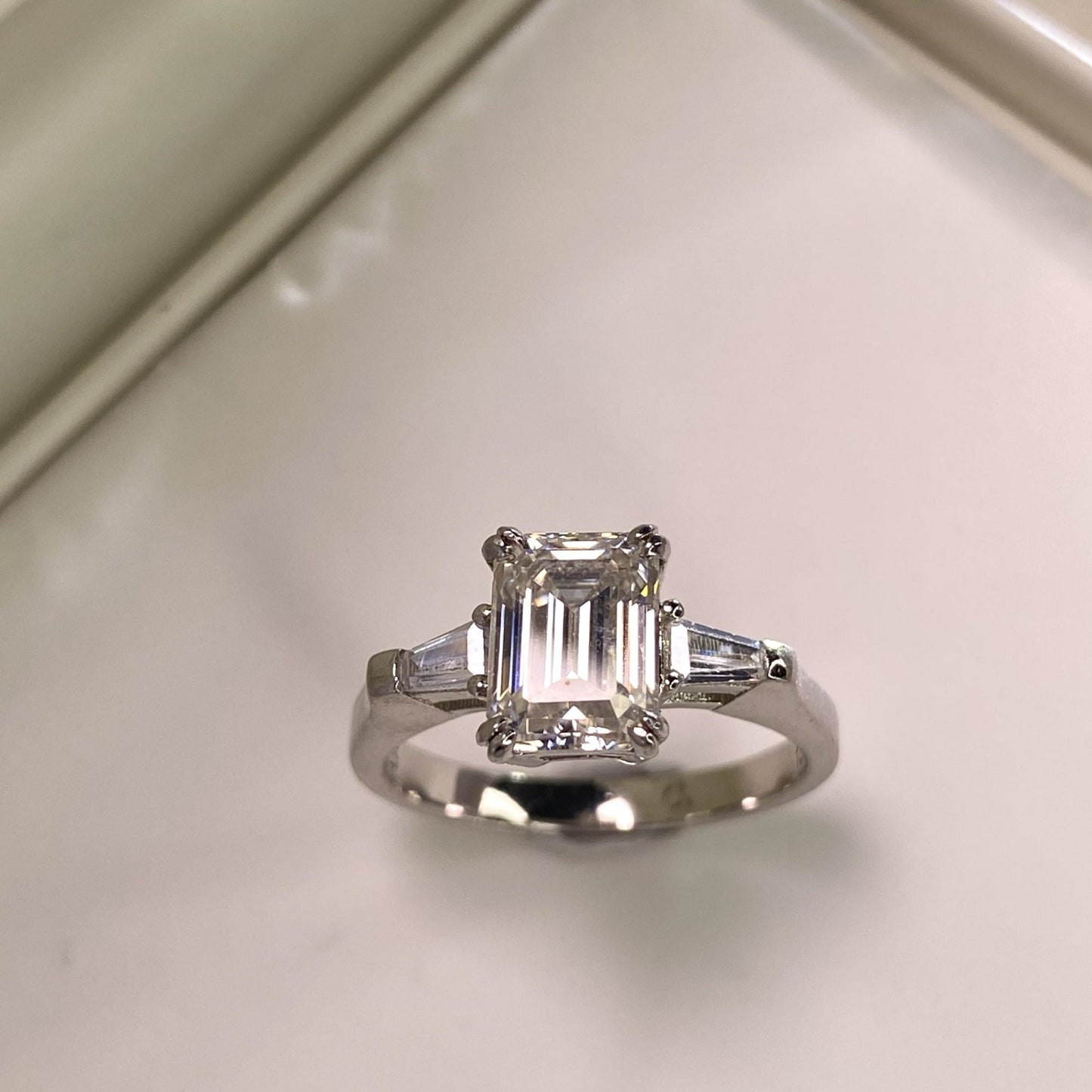 BEEUYOO 925 Sterling Silver Moissanite rings