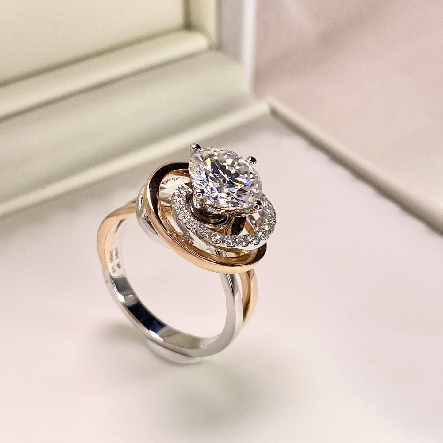 BEEUYOO 925 Sterling Silver Moissanite rings