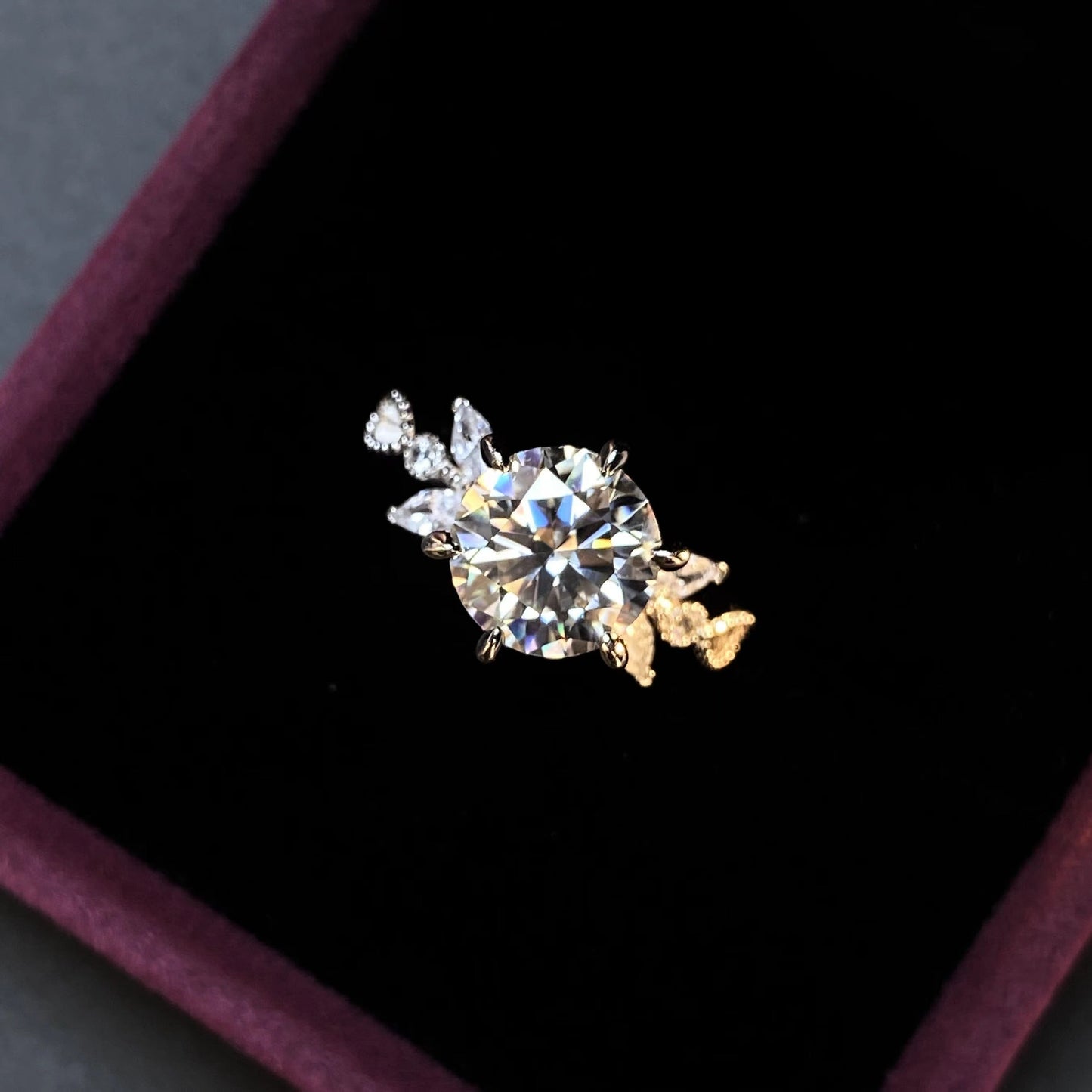 BEEUYOO 925 Sterling Silver Moissanite rings