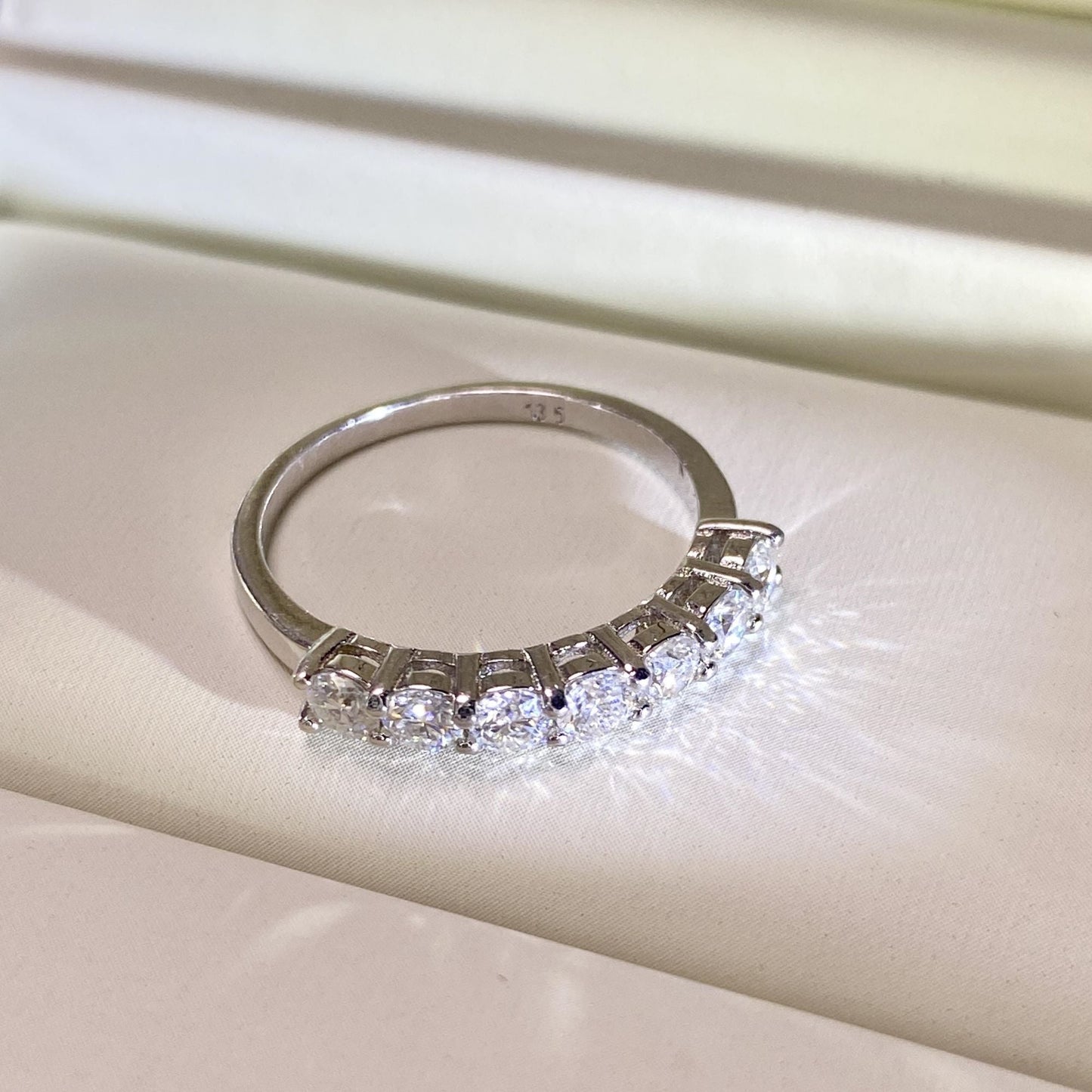 BEEUYOO 925 Sterling Silver Moissanite rings