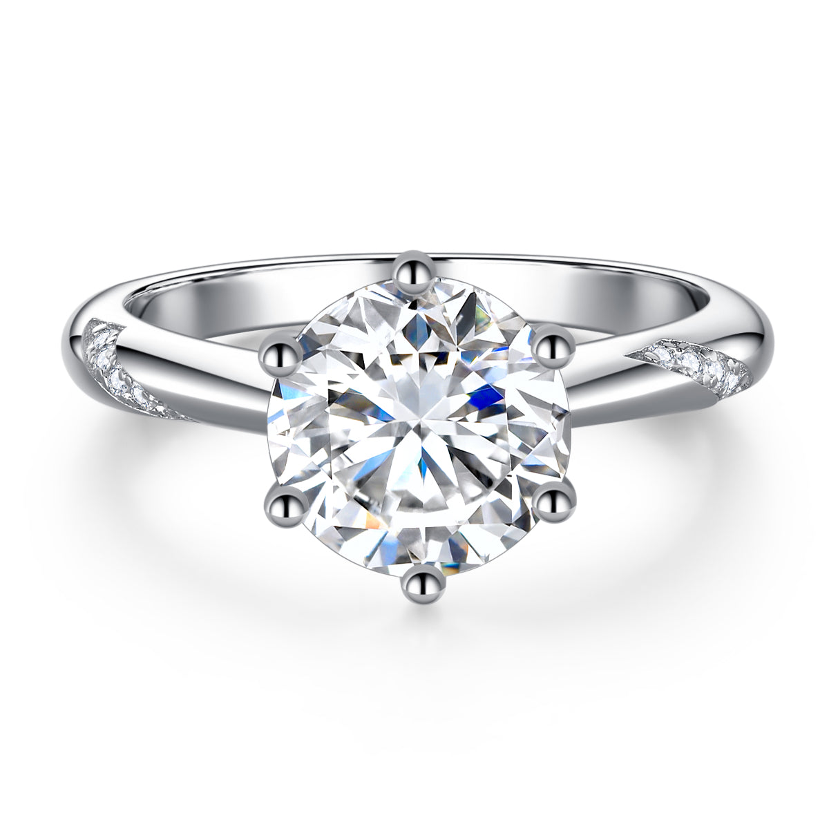 BEEUYOO 925 Sterling Silver Moissanite rings