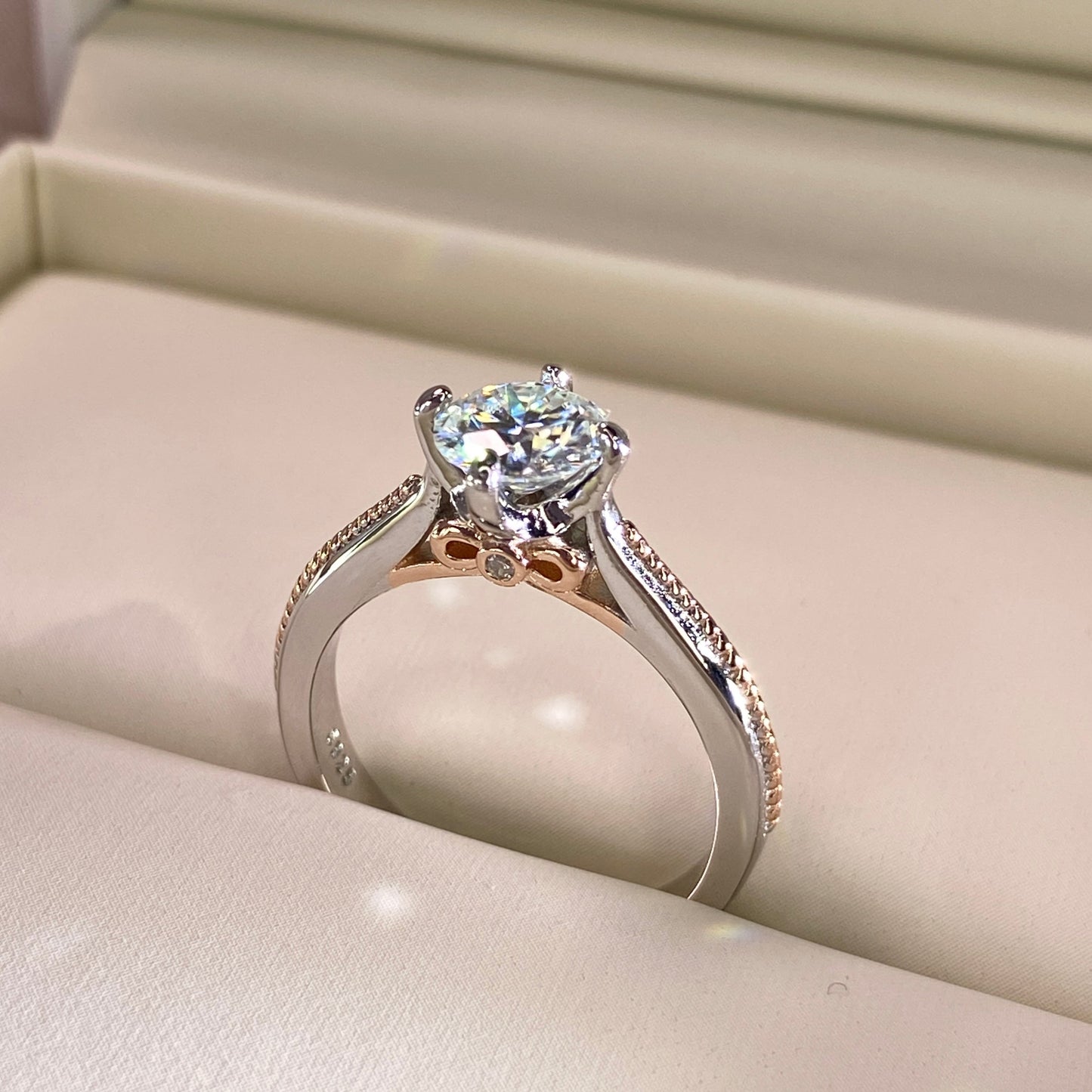 BEEUYOO 925 Sterling Silver Moissanite rings