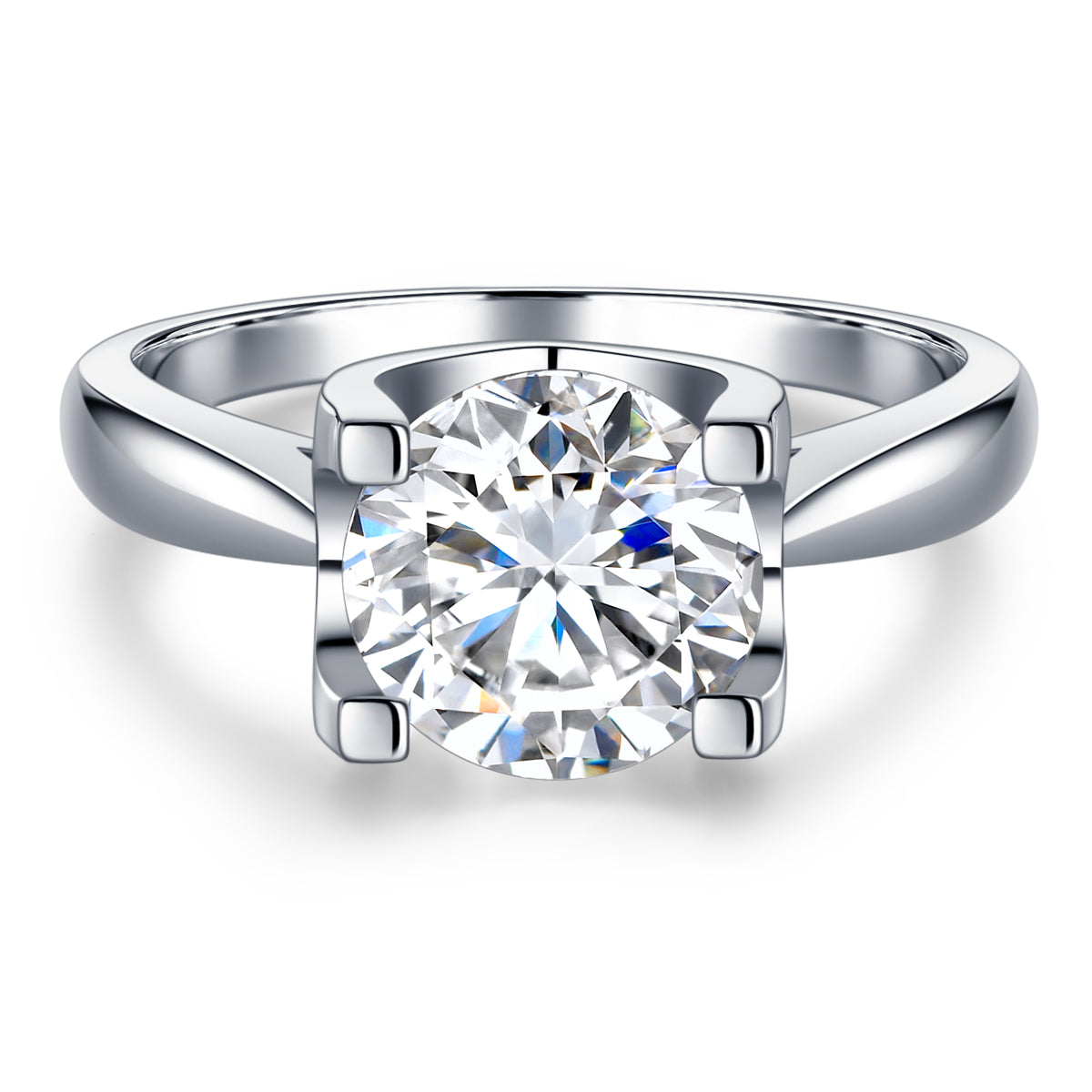 BEEUYOO 925 Sterling Silver Moissanite rings