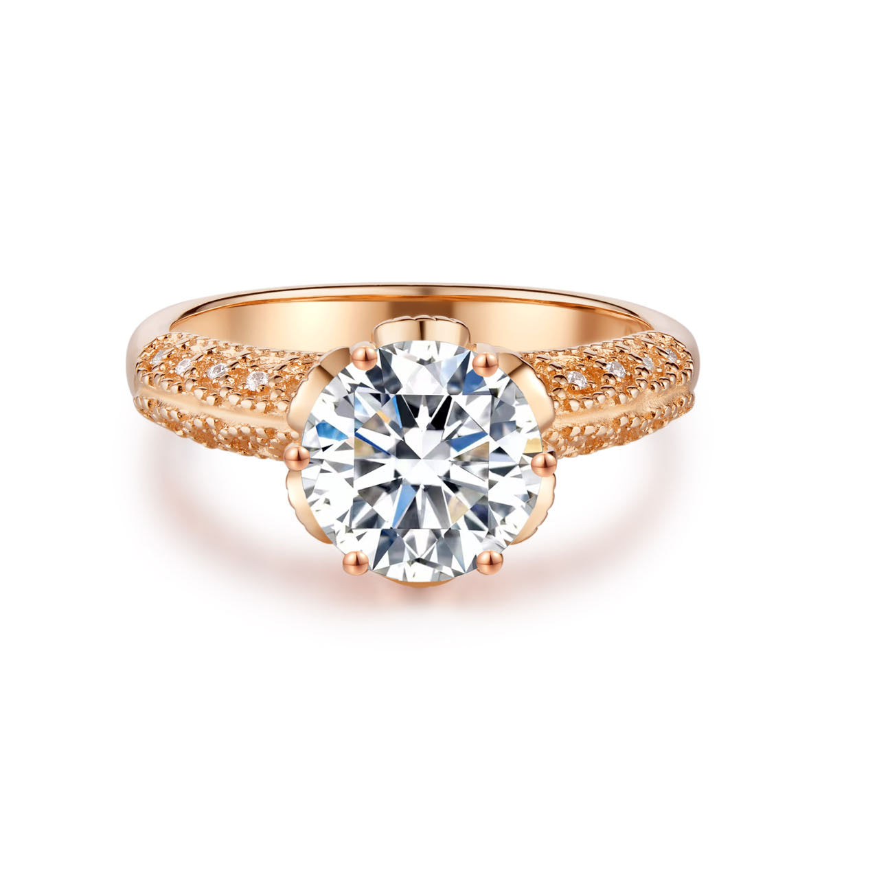 BEEUYOO 925 Sterling Silver Moissanite rings