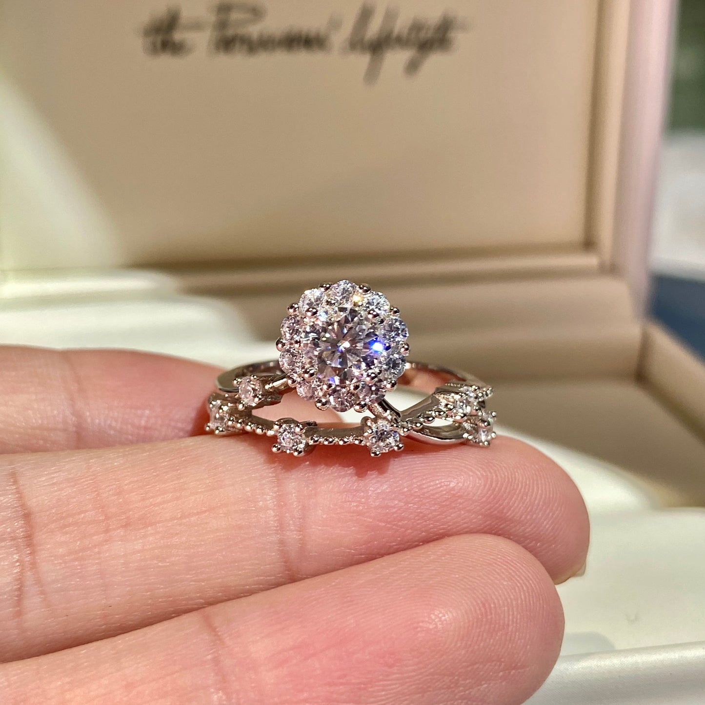 BEEUYOO 925 Sterling Silver Moissanite rings