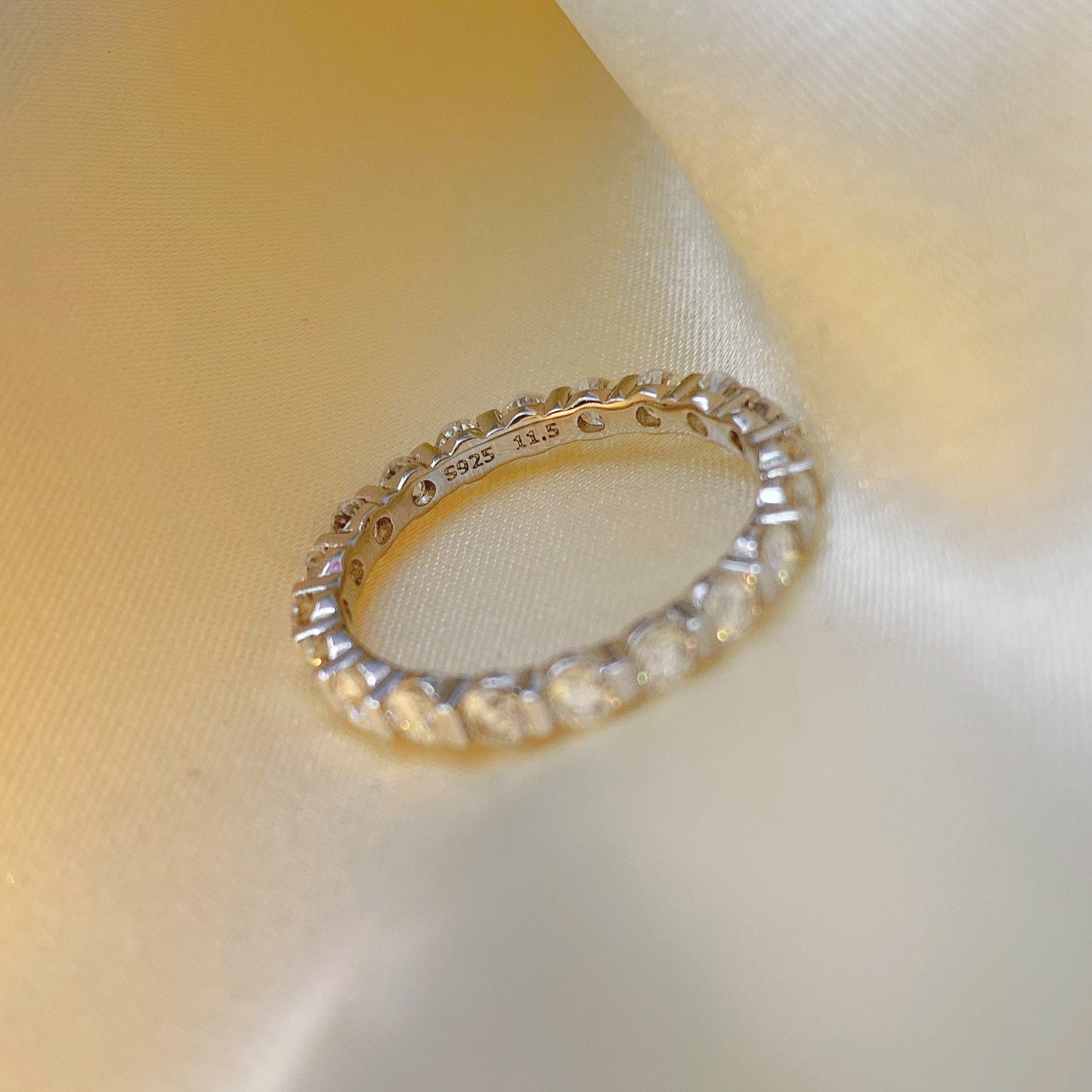 BEEUYOO 925 Sterling Silver Moissanite rings