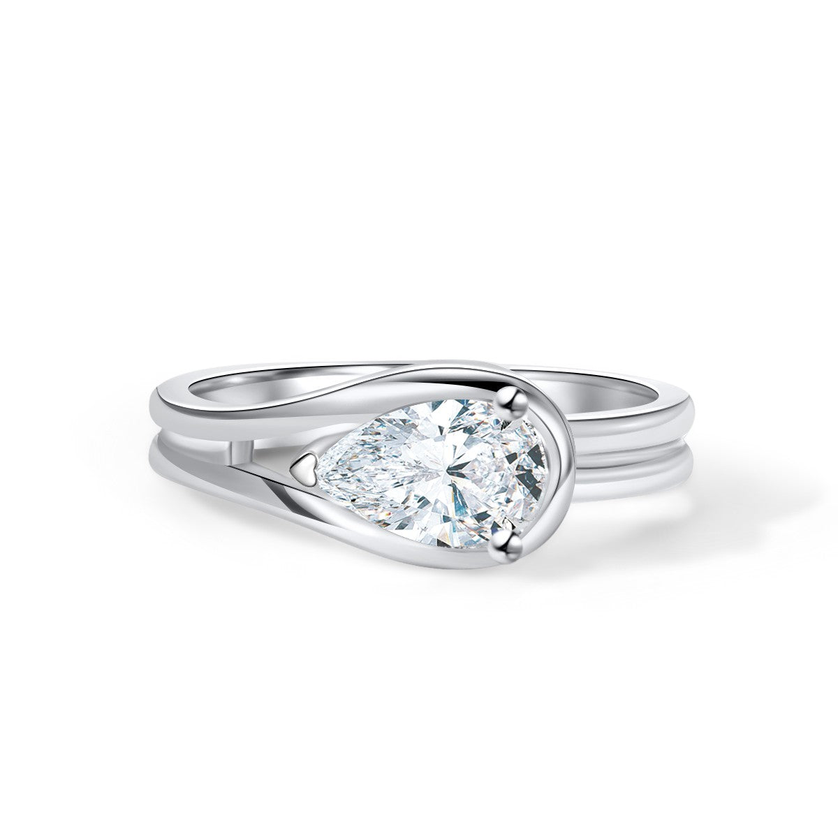 BEEUYOO 925 Sterling Silver Moissanite rings