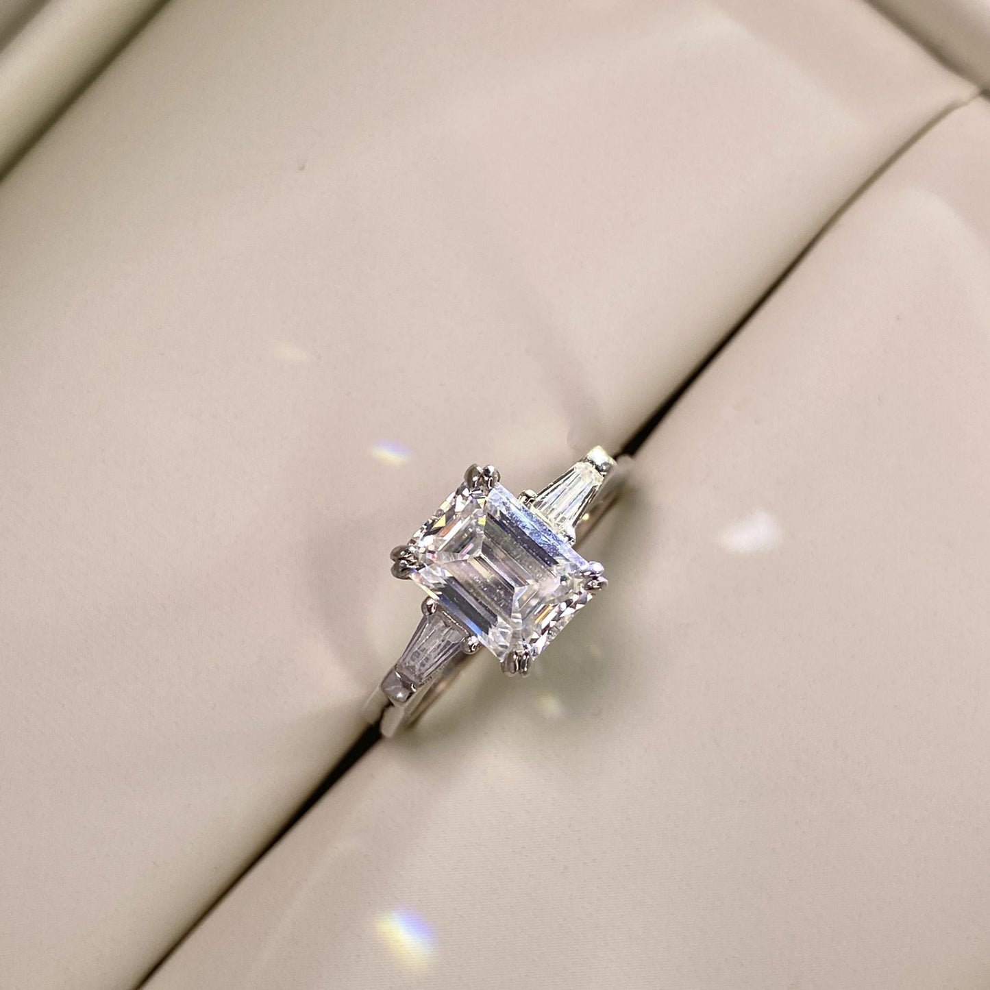 BEEUYOO 925 Sterling Silver Moissanite rings