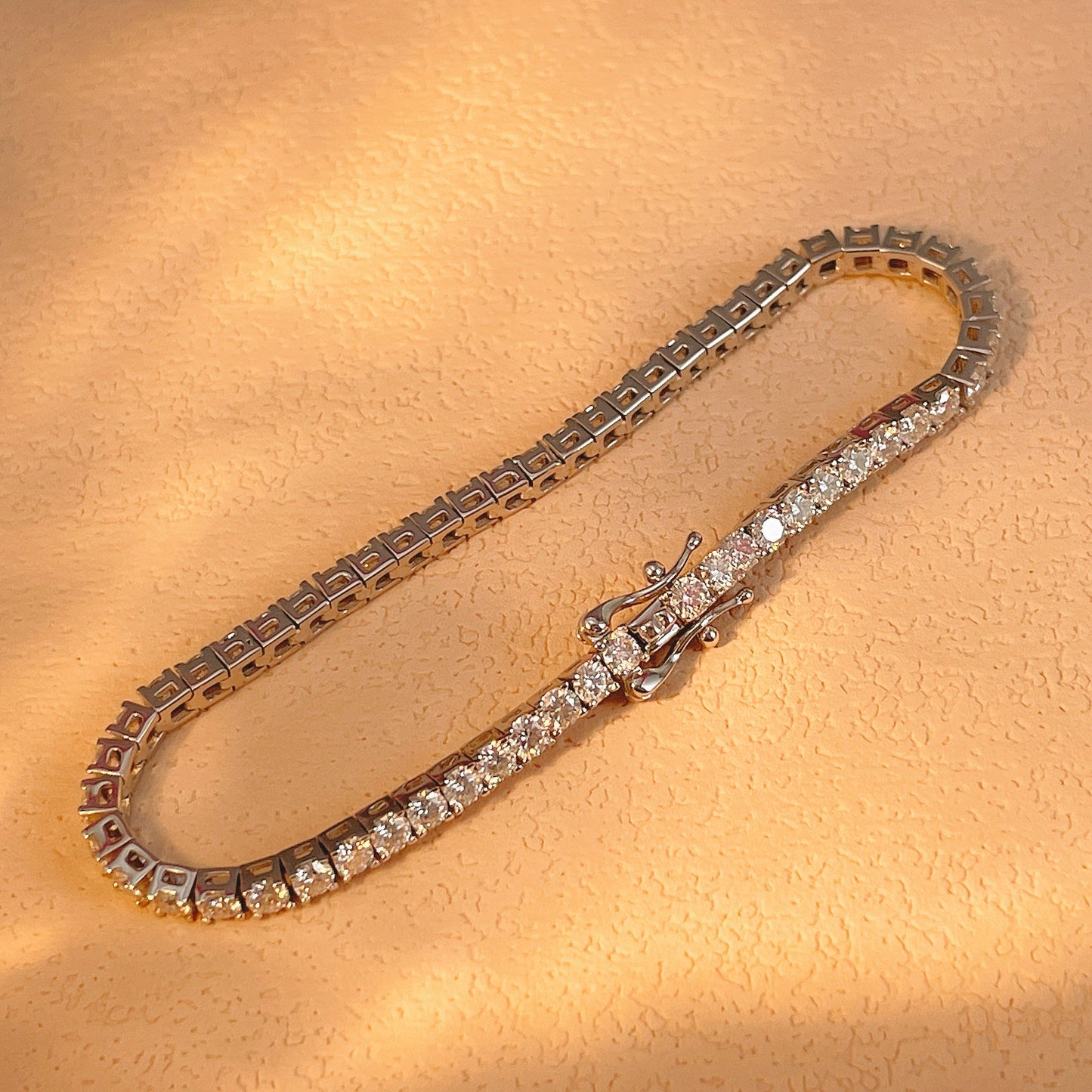 BEEUYOO 925 Sterling Silver Moissanite bracelet