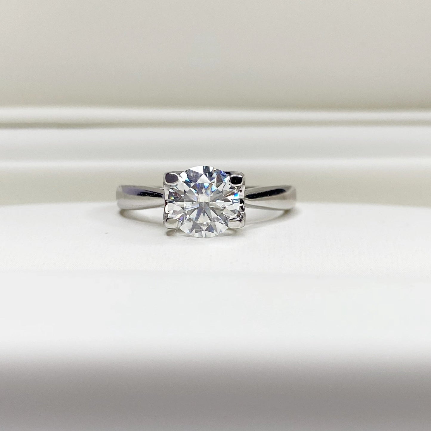 BEEUYOO 925 Sterling Silver Moissanite rings