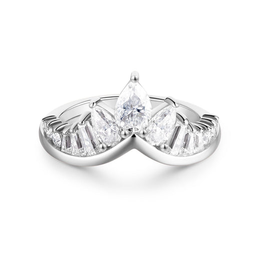 BEEUYOO  925 Sterling Silver Moissanite rings