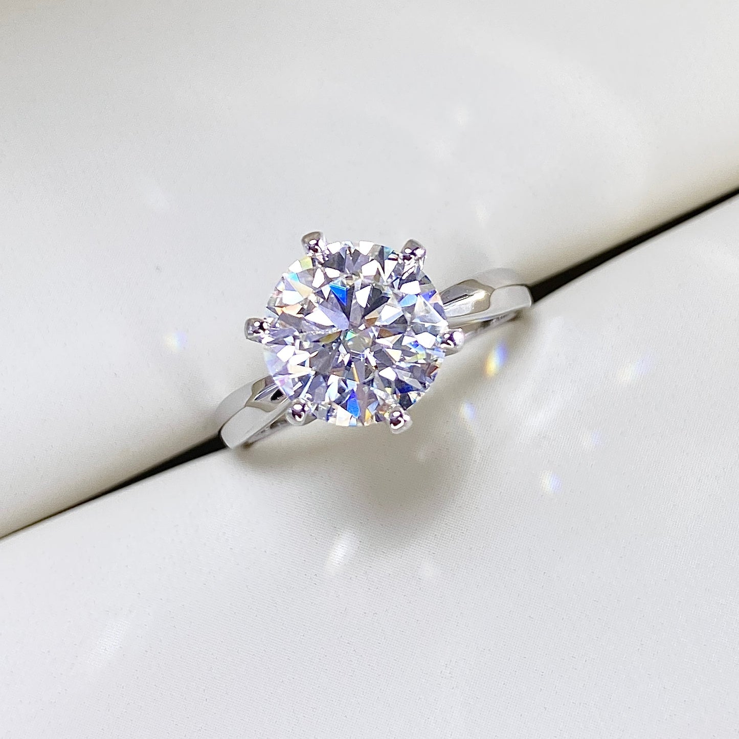 BEEUYOO  925 Sterling Silver Moissanite rings