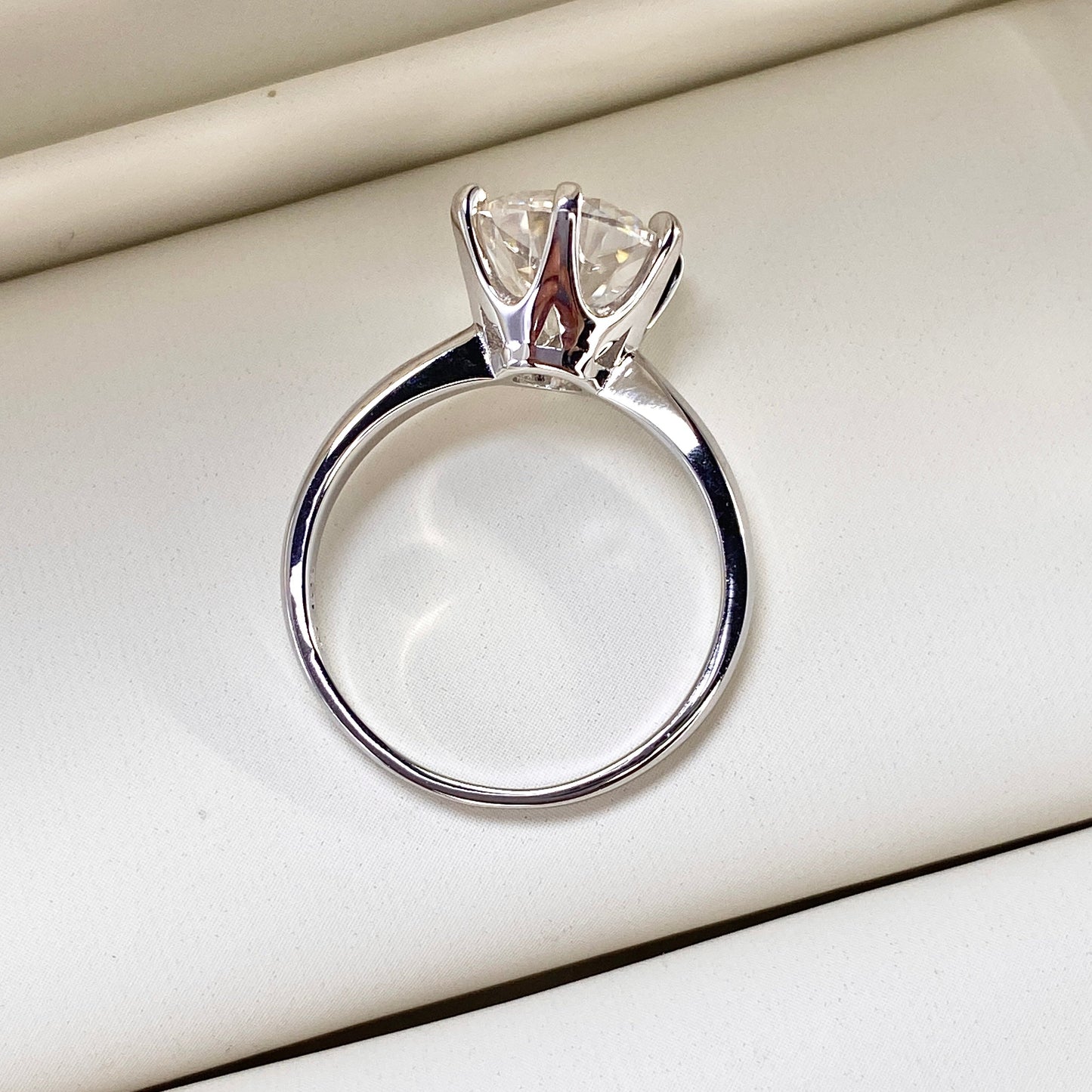 BEEUYOO  925 Sterling Silver Moissanite rings