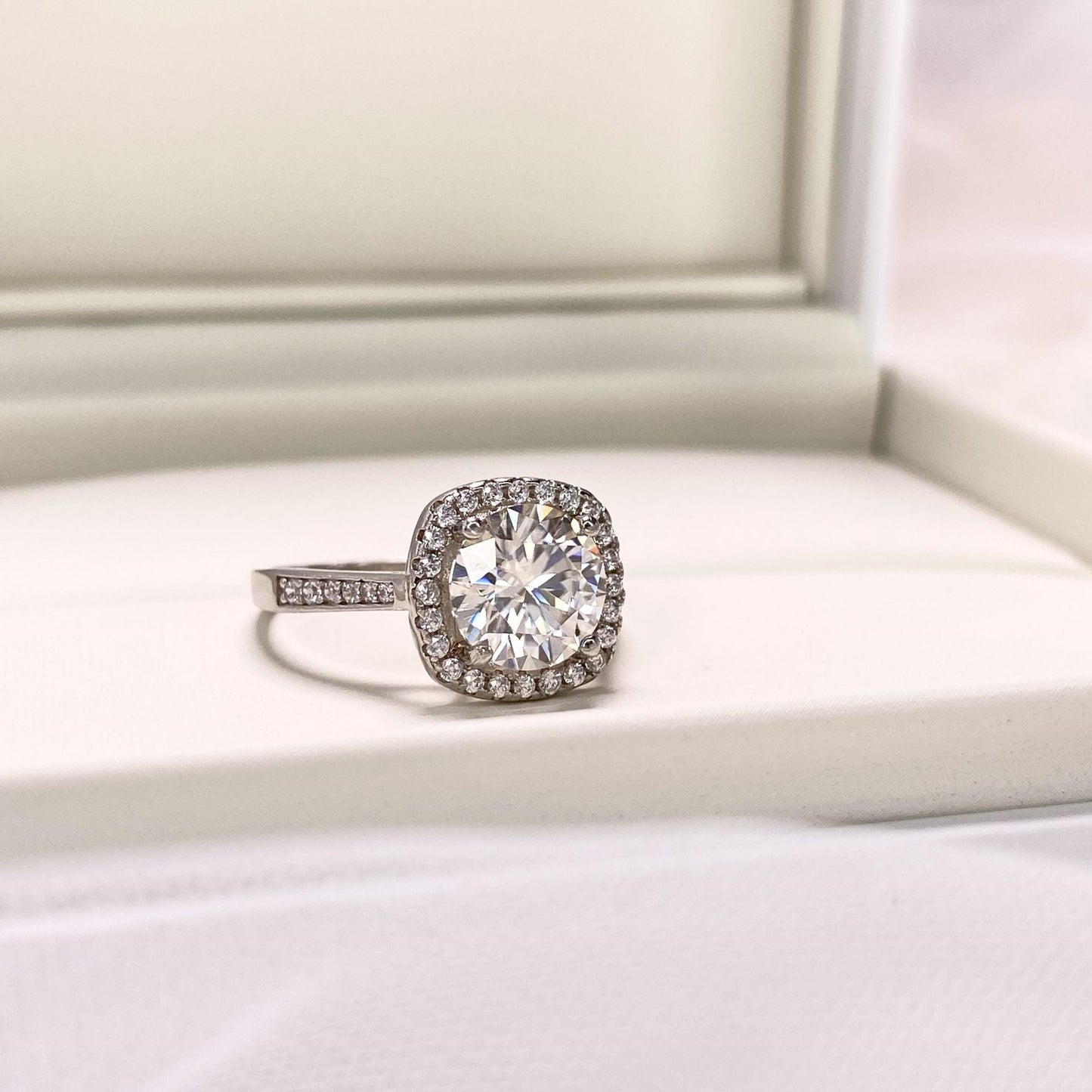 （BEEUYOO）925 Sterling Silver Moissanite rings