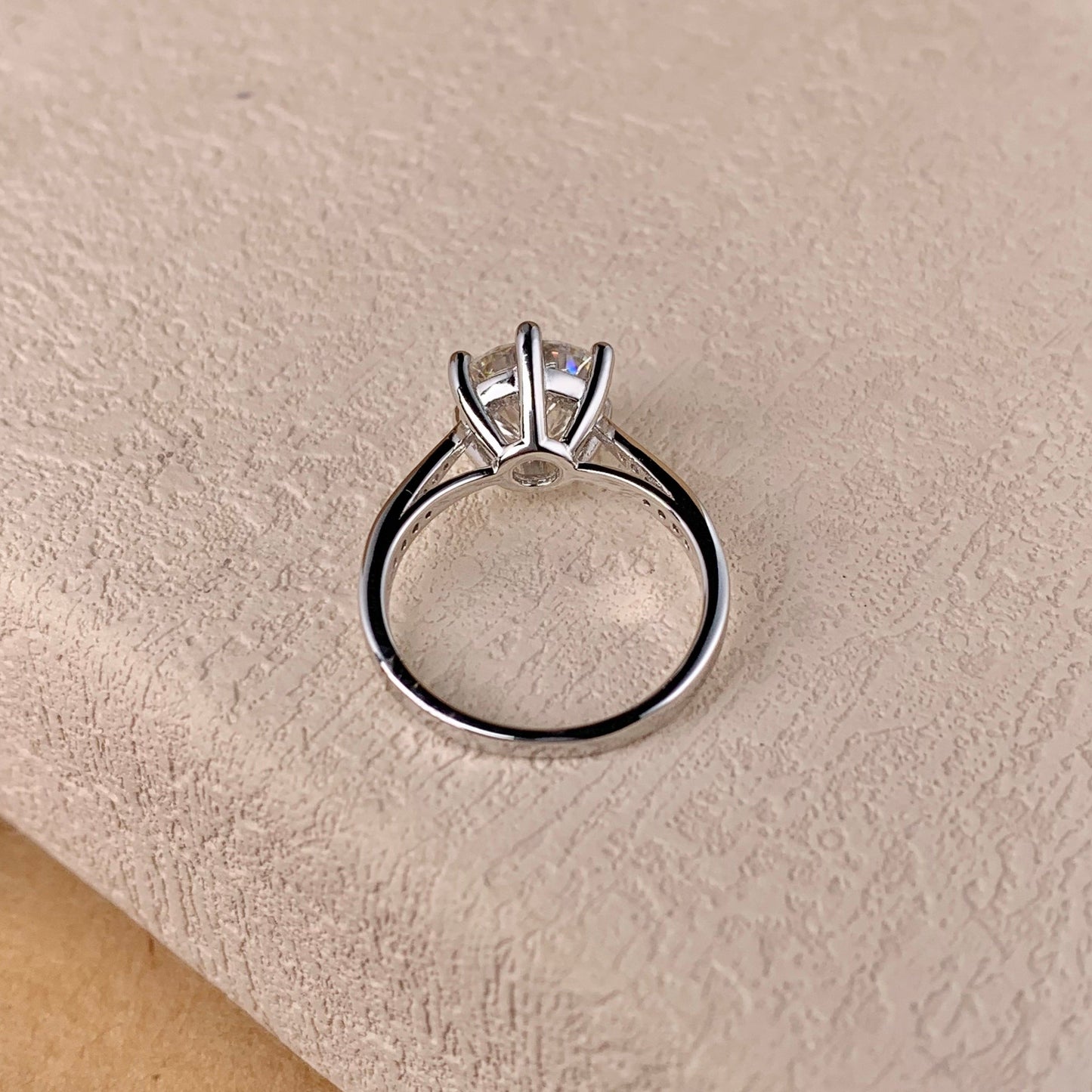 BEEUYOO  925 Sterling Silver Moissanite rings