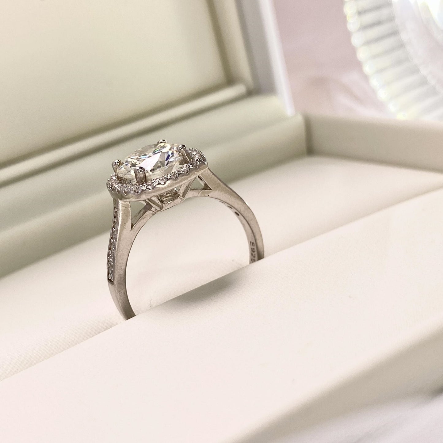 （BEEUYOO）925 Sterling Silver Moissanite rings