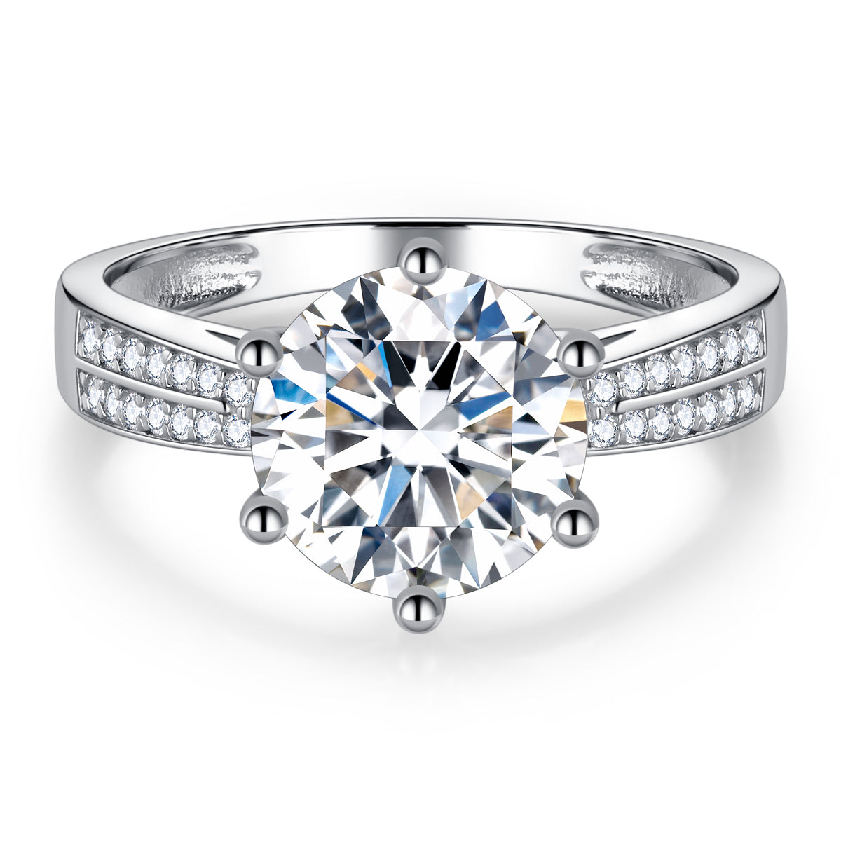 BEEUYOO  925 Sterling Silver Moissanite rings