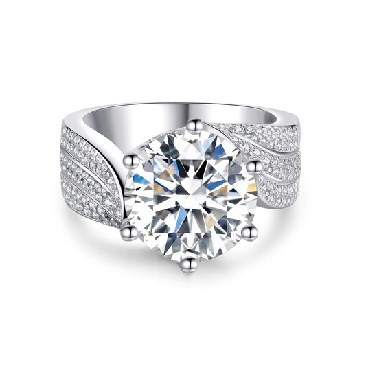 BEEUYOO  925 Sterling Silver Moissanite rings