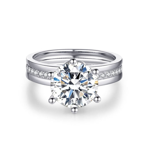 BEEUYOO  925 Sterling Silver Moissanite rings