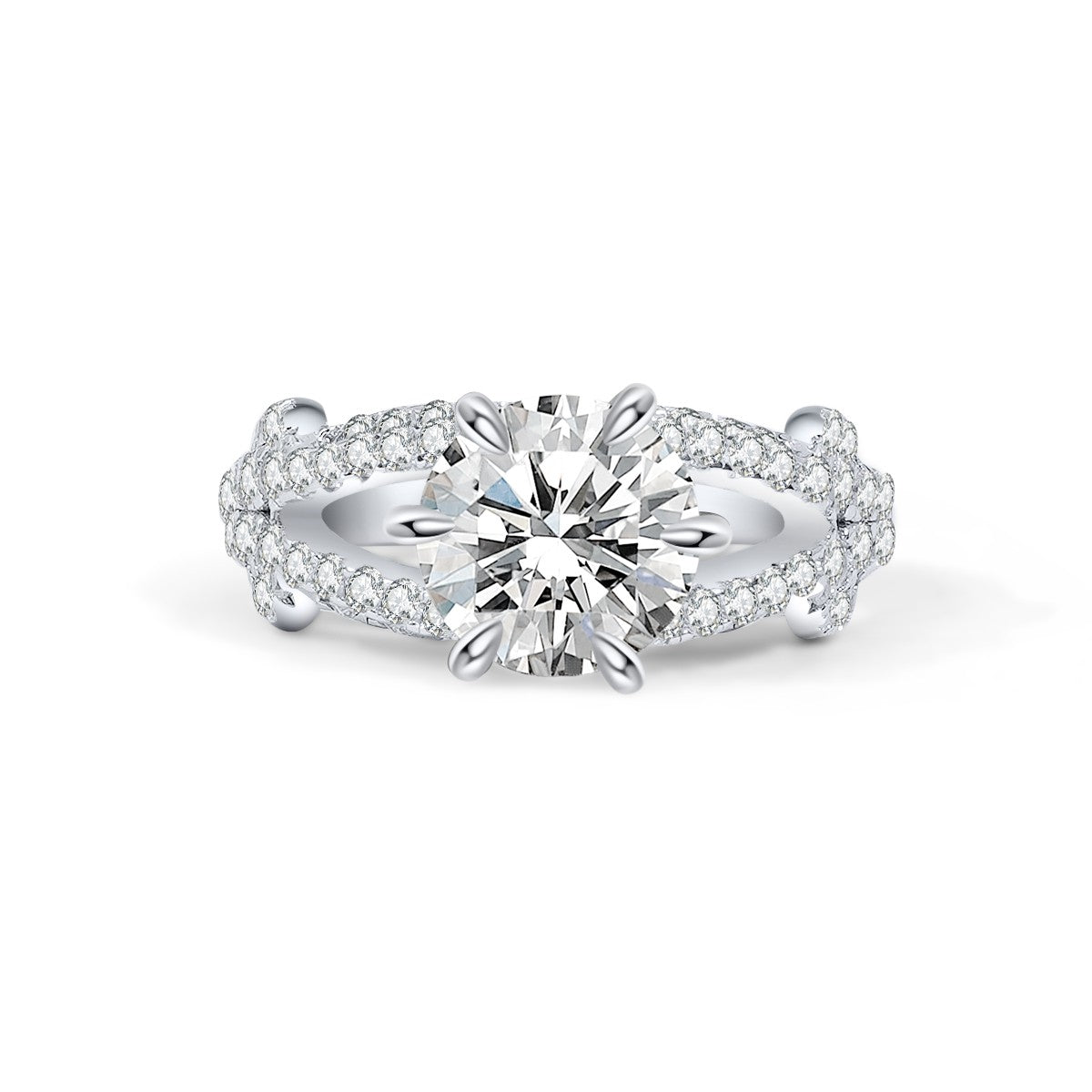 BEEUYOO  925 Sterling Silver Moissanite rings