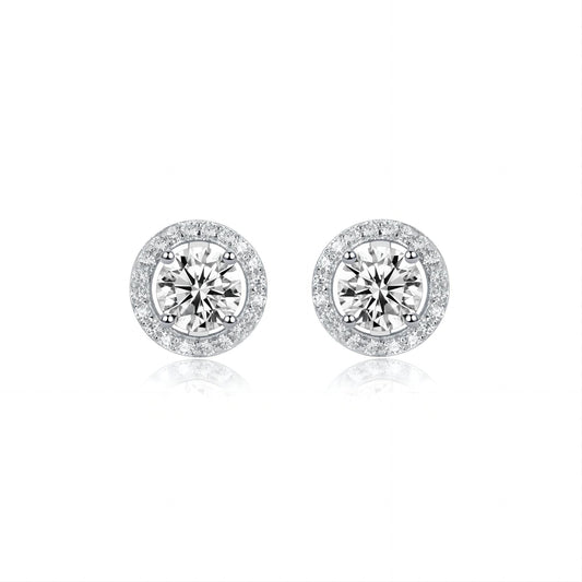 BEEUYOO  925 Sterling Silver Moissanite earrings