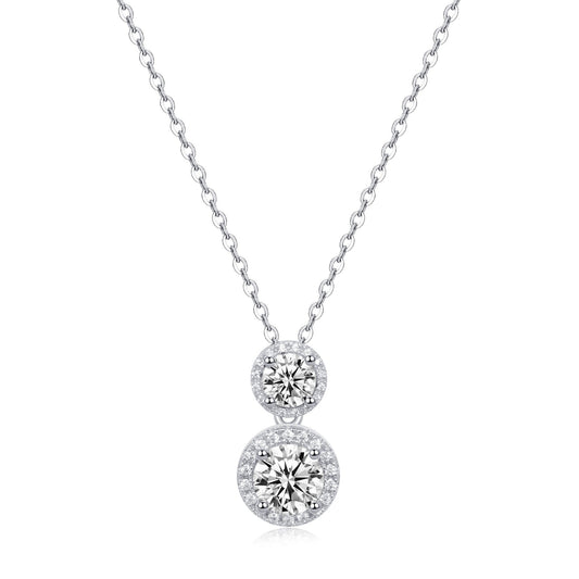 BEEUYOO  925 Sterling Silver Moissanite necklace