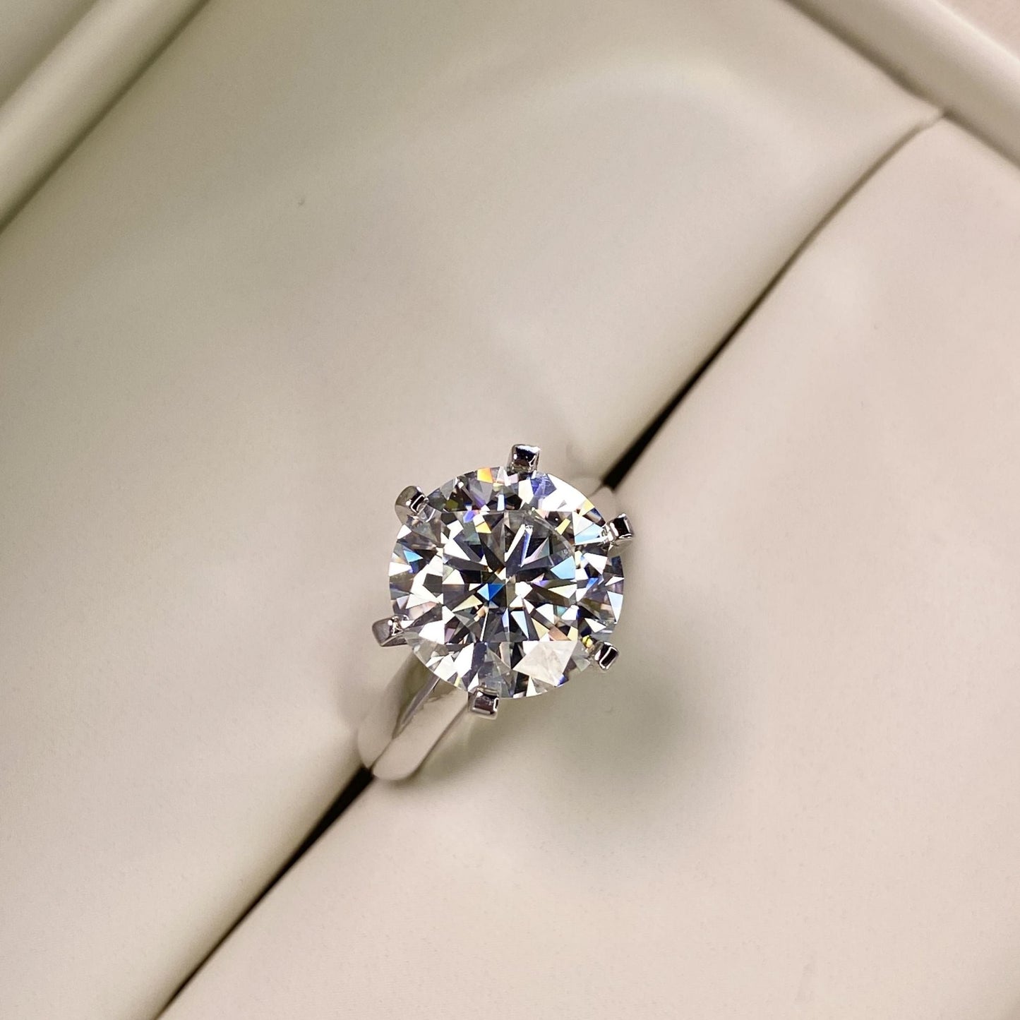 BEEUYOO  925 Sterling Silver Moissanite rings