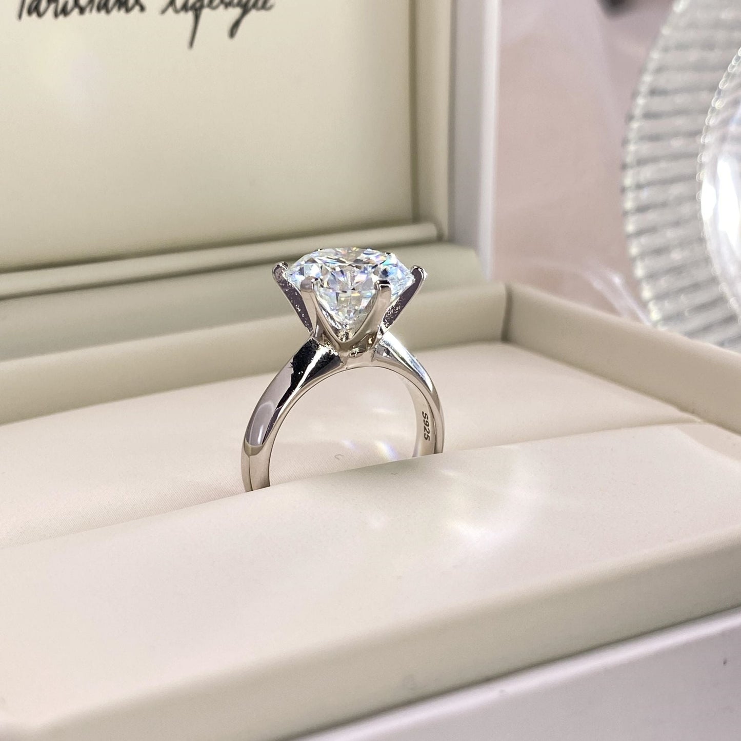 BEEUYOO  925 Sterling Silver Moissanite rings