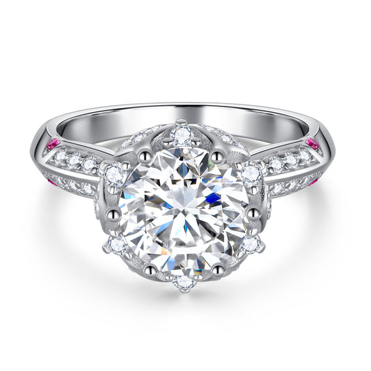 BEEUYOO  925 Sterling Silver Moissanite rings