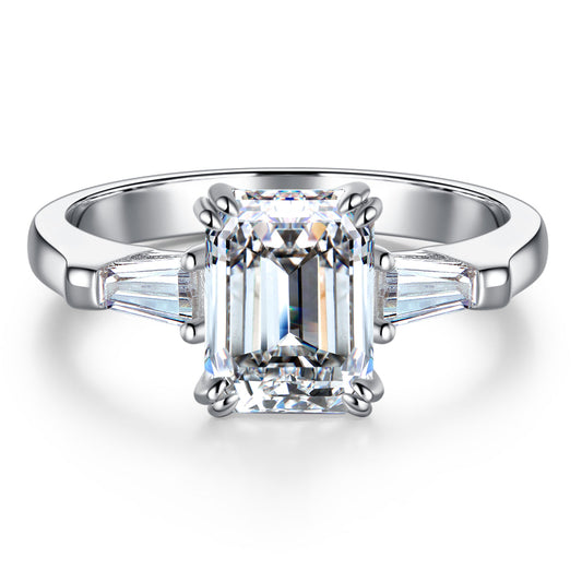 BEEUYOO  925 Sterling Silver Moissanite rings