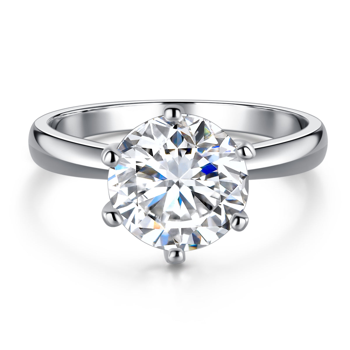 BEEUYOO  925 Sterling Silver Moissanite rings